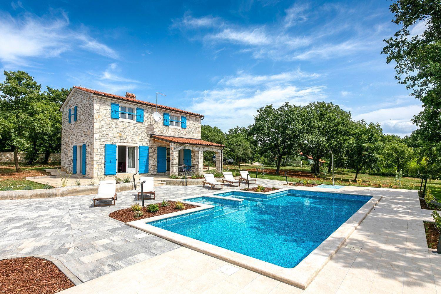 Strandnahe Steinvilla Nur 800 Meter Zum Mit Privatpool, Bbq, Waschmaschine Ferienhaus *